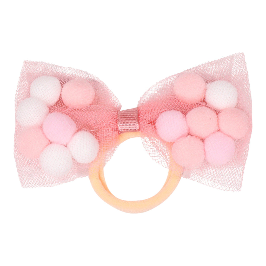Blush Tutu For Girls | Rose Pom Pom Tutu and Bow Hair Tie | 2Pcs Set