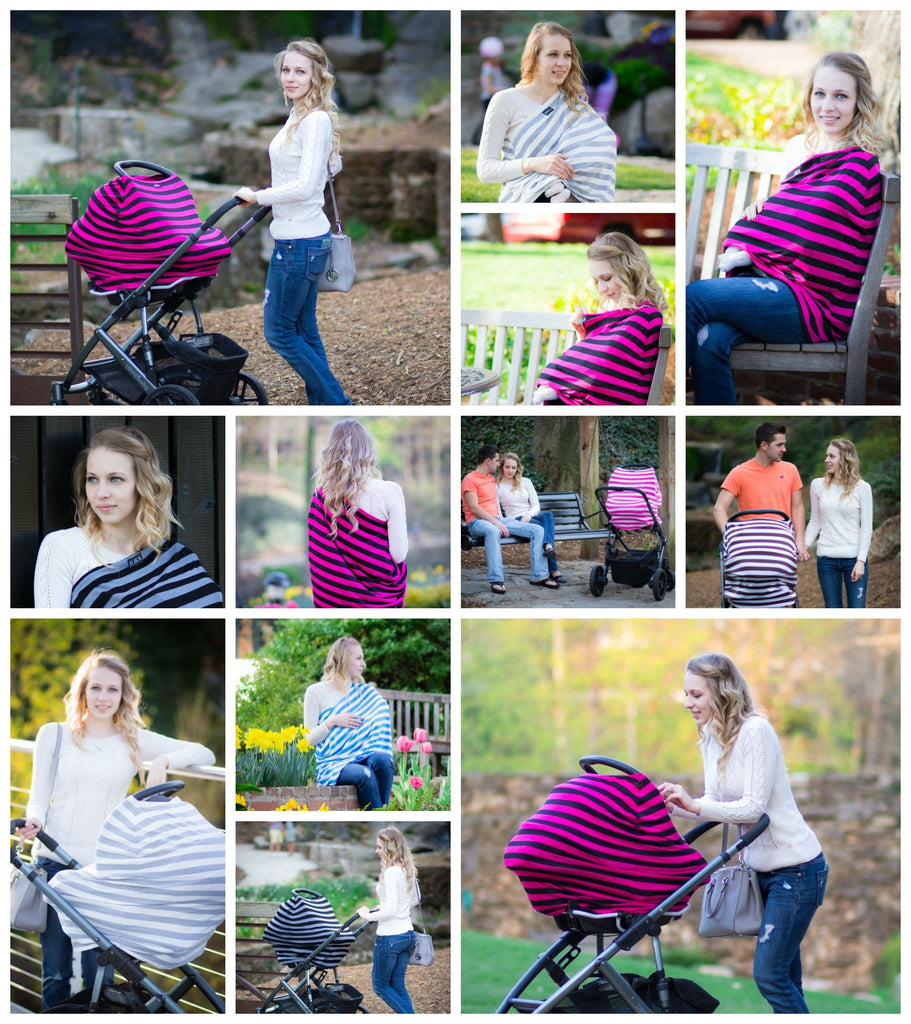 CREAM & PEACH STRIPE