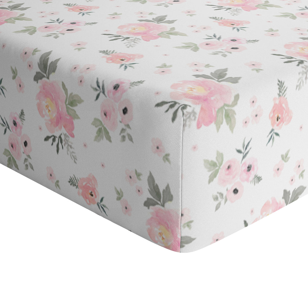 Floral Crib Sheet