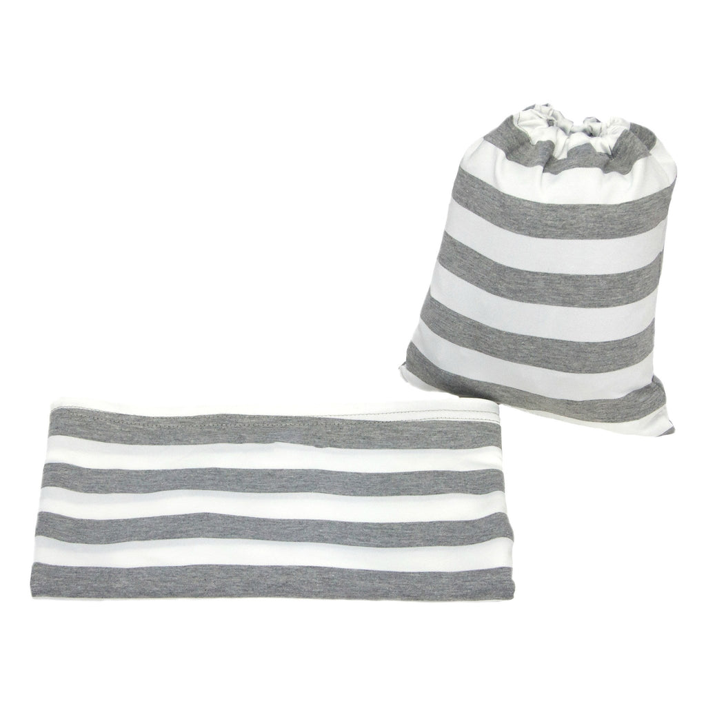 GRAY & WHITE STRIPE