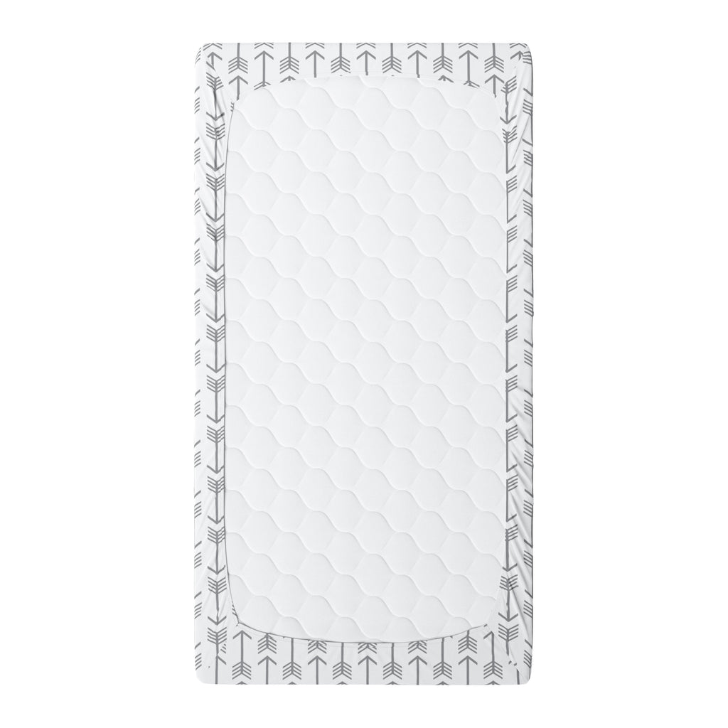 Grey Arrows Crib Sheet