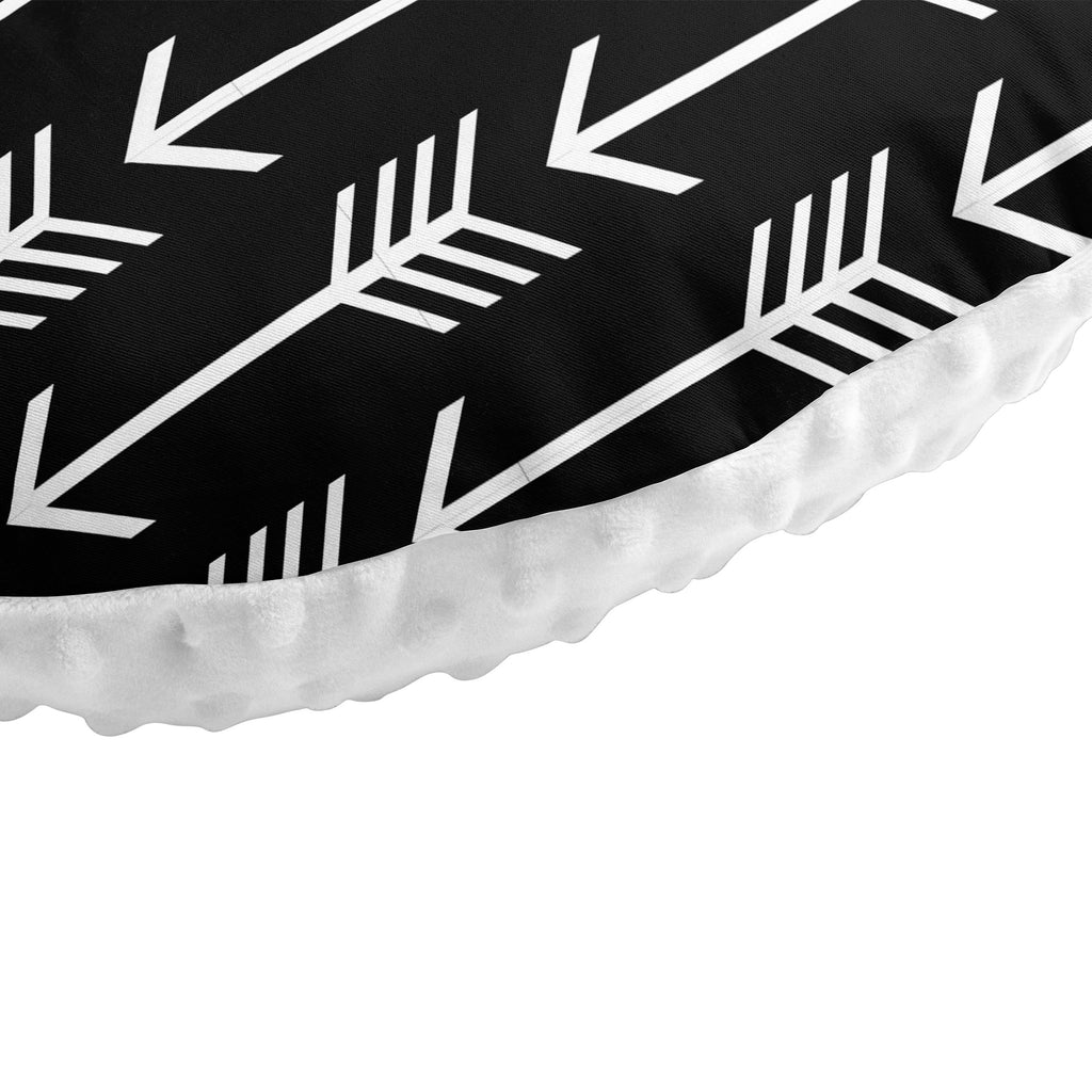 Nursing Pillow Cover - Black White Arrow