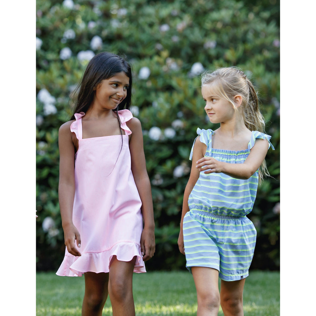 Pink Ruffle Strap Dress