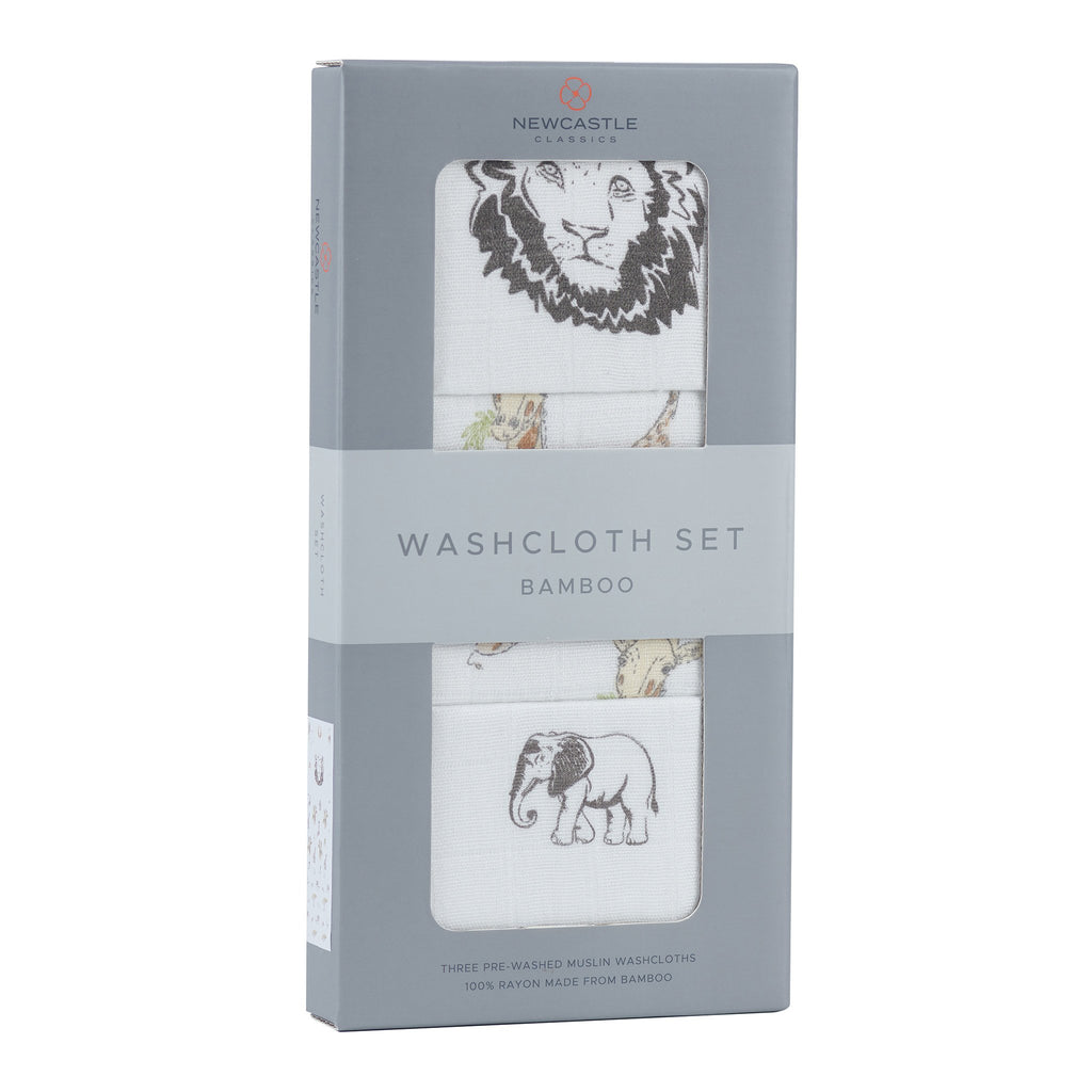On The Savannah Washcloth Set 3pk