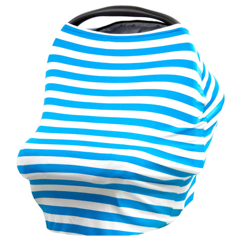 TURQUOISE & WHITE STRIPE