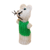 Story Book Mouse Finger Puppet (white & green)